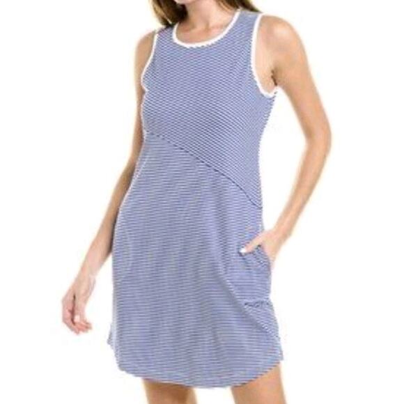 NEW Tommy Bahama Aubrey Island Zone Sun Shelter Resort Stripe Tank Dress XS UPF - Picture 3 of 15